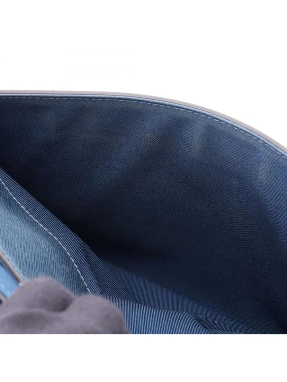 Louis Vuitton Shoulder Bag Roman MM Blue Marine Leather